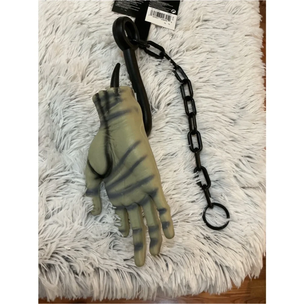 Amscan Halloween Hanging Zombie Hand Prop Tan Black 25